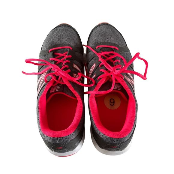 New Balance 550 v 3 Neon Flamingo and Gray Sneaker worn once - Picture 3 of 6